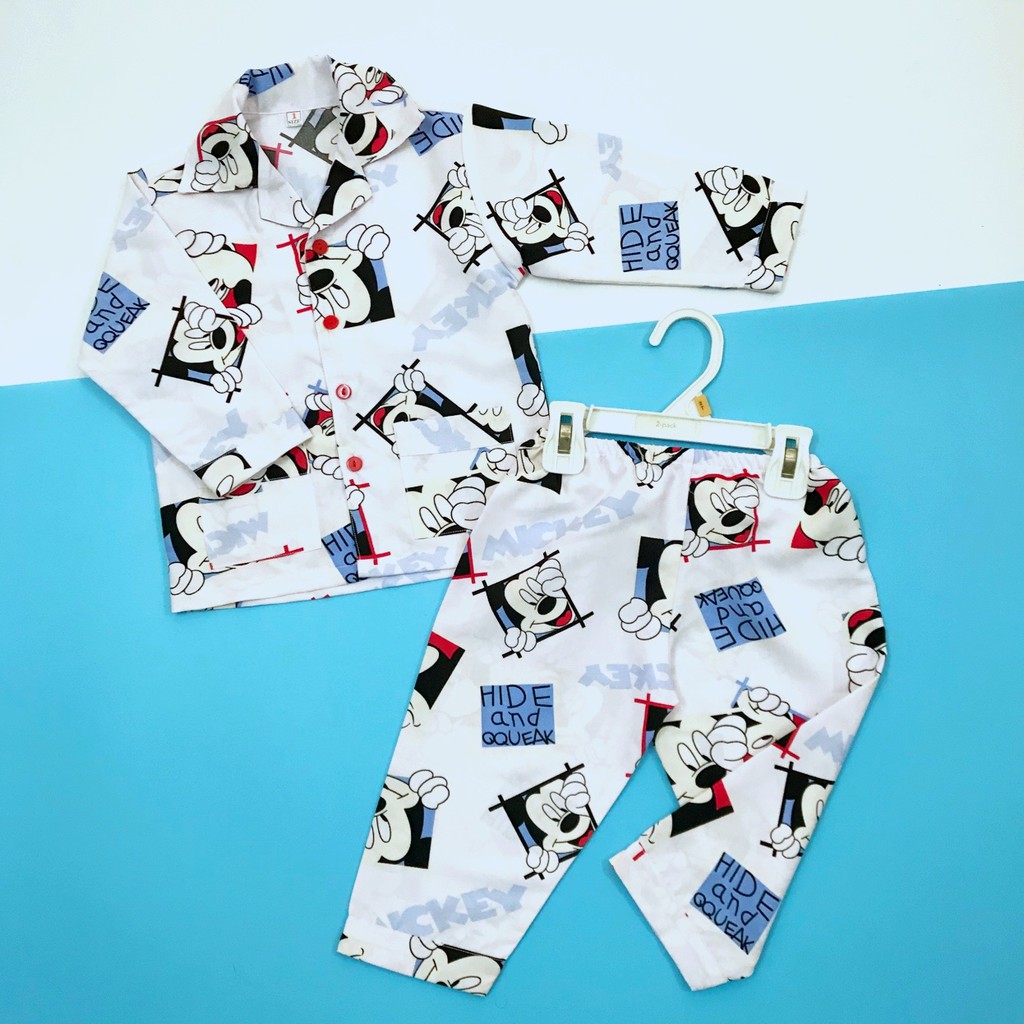 Pijama Cho Bé Kate Thái - Chuột Mickey 10-45kg