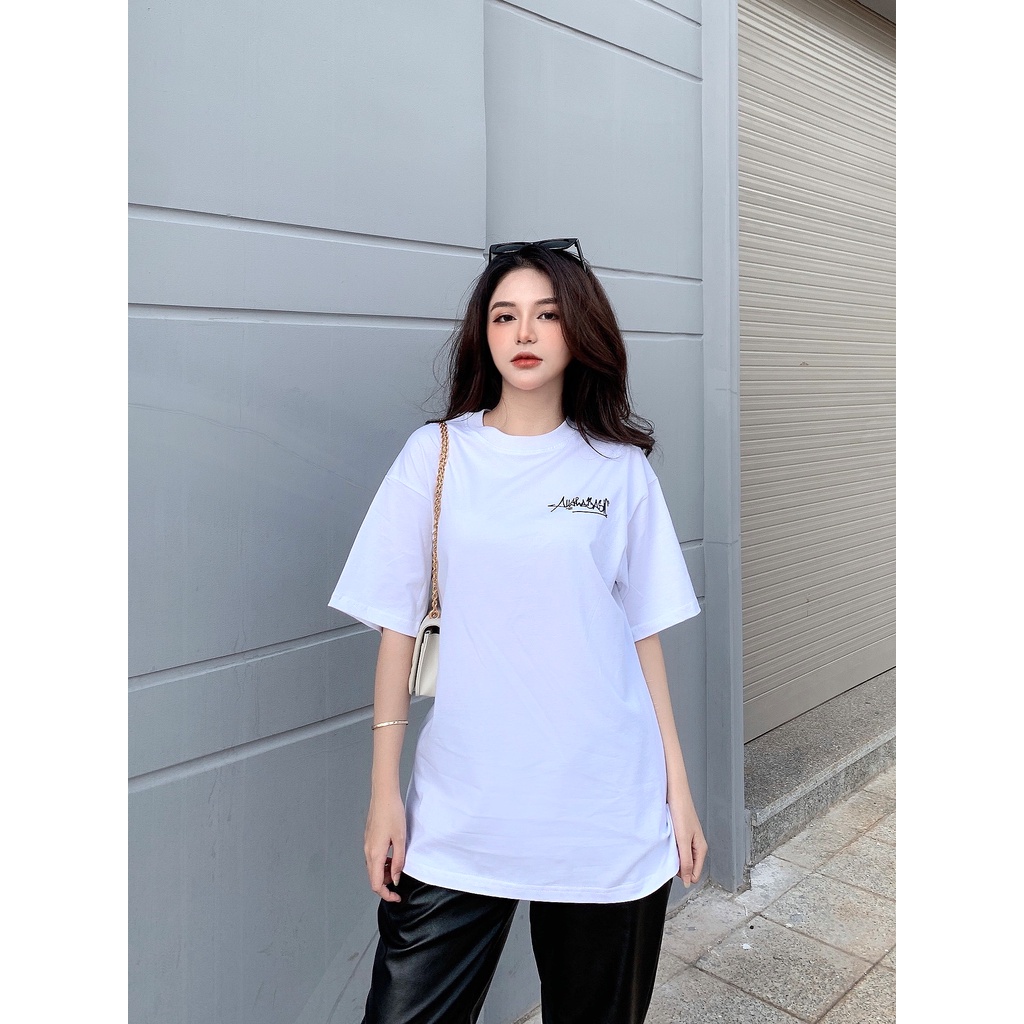 Áo thun vải dày in logo Graffity All The Basic - Trắng