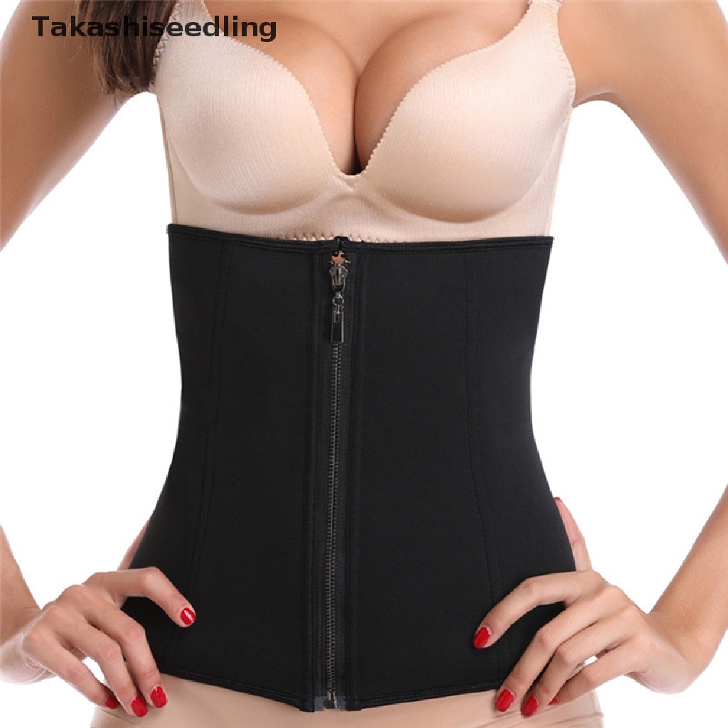 [Hàng mới về] Đai nịt bụng định hình vòng eo bằng cao su latex khóa kéo
