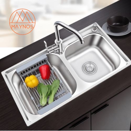 Kệ Inox Gác Bồn Rửa Chén Bát Đa Năng PANORAMA Kéo Dãn Linh Hoạt, Khay Innox Gấp Gọn, Gía Innox Gác Bồn Rừa Bát