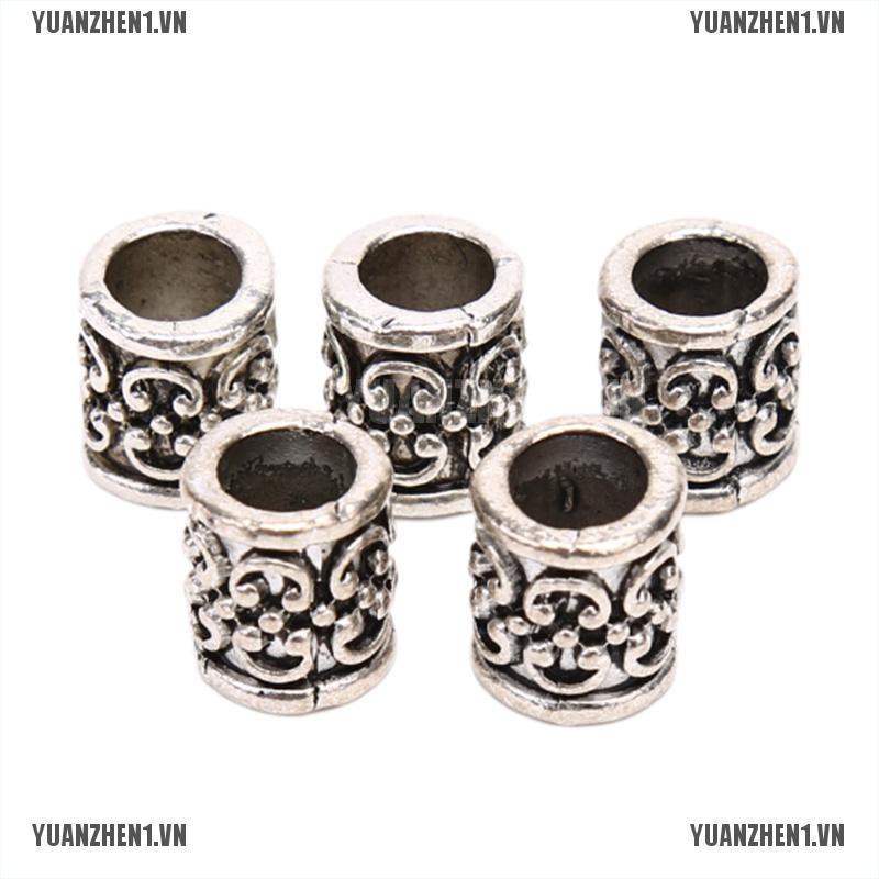 Set 5 Hạt Xỏ Lỗ Bằng Hợp Kim Phong Cách Viking Cổ Điển