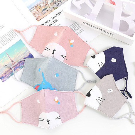 Khẩu trang vải cho bé, Khẩu trang trẻ em dùng hàng ngày cho bé 4-12 tuổi nhiều họa tiết đáng yêu BBShine – M005