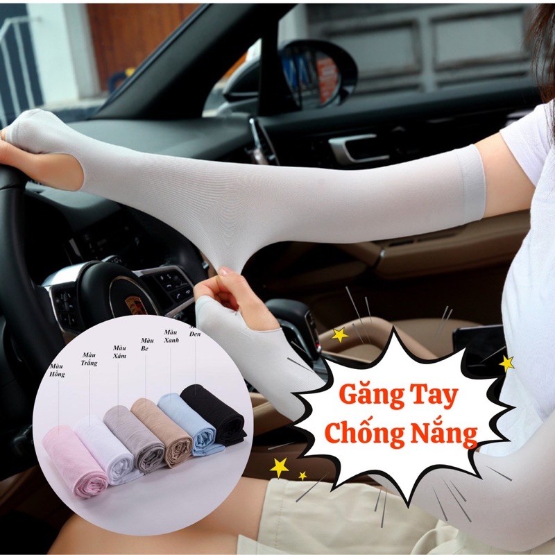 Bao Tay Chống Nắng, Găng Tay Chống Nắng Dài Xỏ Ngón Chống Tia UV Chất Liệu Vải Cao Cấp LEON OFFICIAL