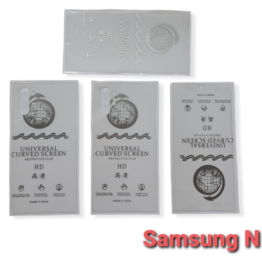 Miếng dán Bộ 4 PPF Samsung Note 20,Note 20 Ultra,Note 10 Plus,Note 10 Lite,Note 10,Note 9,Note 8,Note 7,Note 5,S6,S6 Edg