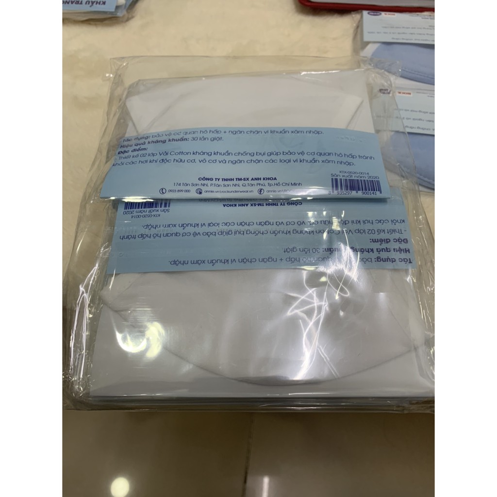 [COMBO] Khẩu trang vải 3 lớp chống thấm - kháng khuẩn | BigBuy360 - bigbuy360.vn