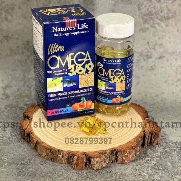 Dầu Cá Omega Alaska 3,6,9 Hỗ Trợ Hệ Tim Mạch , Trí Não , Tăng Cường Thị Lực , Sáng Mắt - Hộp 100v