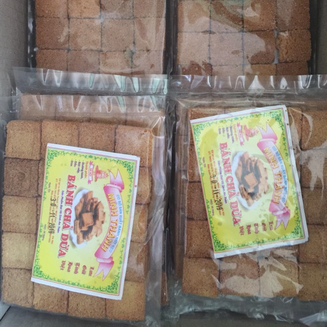 Thùng bánh chả dừa Minh thành 80 gói date mới