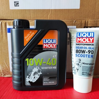 Nhớt liqui moly scooter 10w40 " tay ga " full tổng hợp , kèm nhớt láp