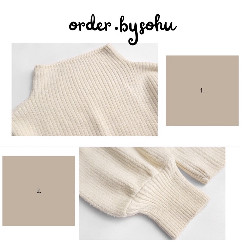 Áo len tăm cổ 3 phân