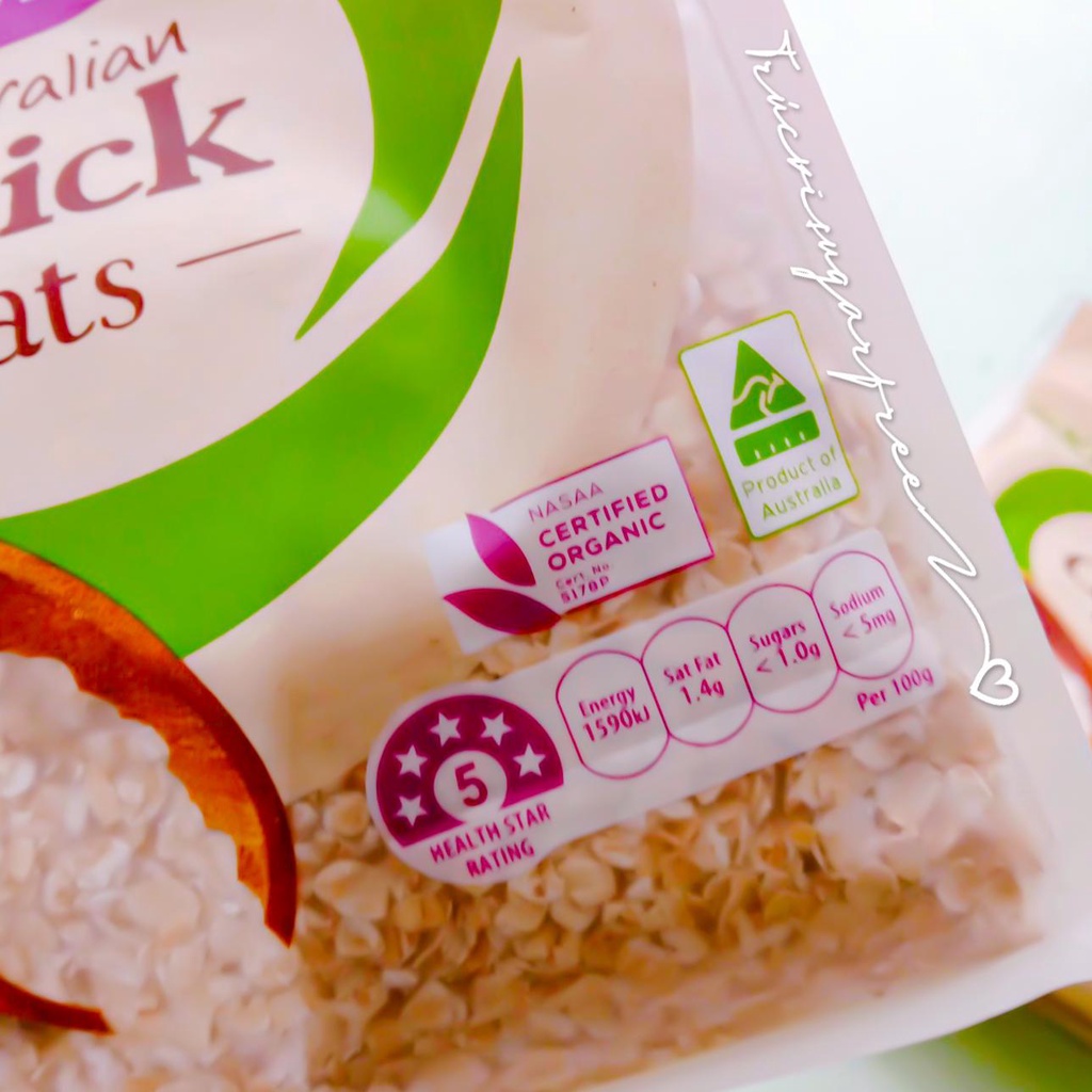 Yến mạch Hữu Cơ Macro Organic,500g( gymer, eat clean, không đường)