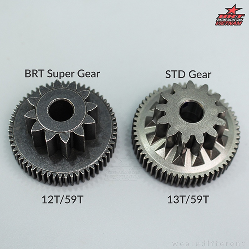 NHÔNG ĐỀ BRT SUPER GEAR EXCITER / R15 / MT15 / FZ / TFX - HÀNG CHÍNH HÃNG