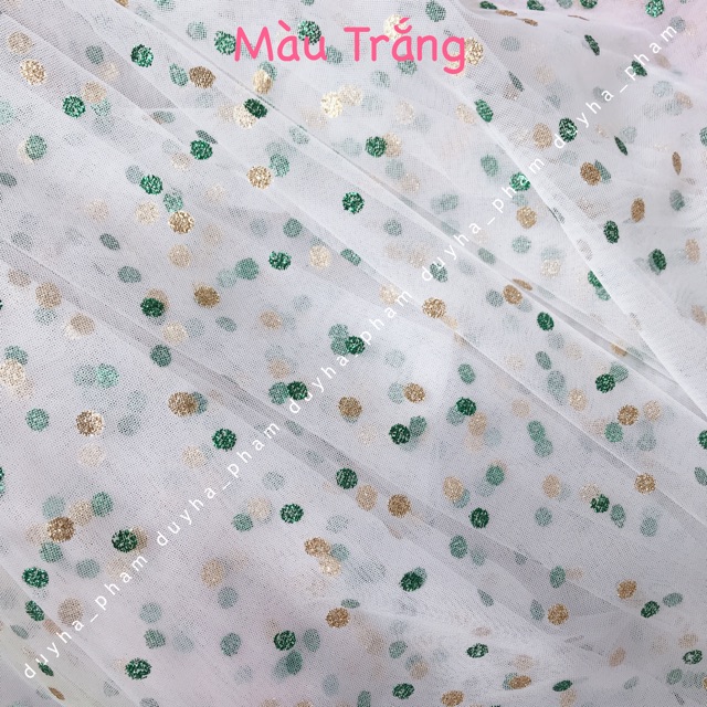 🥨VẢI LƯỚI CHẤM BI KIM TUYẾN XINH XINH 🥨