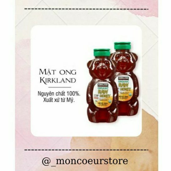 MẬT ONG KIRKLAND Signature ORGANIC HONEY 680g