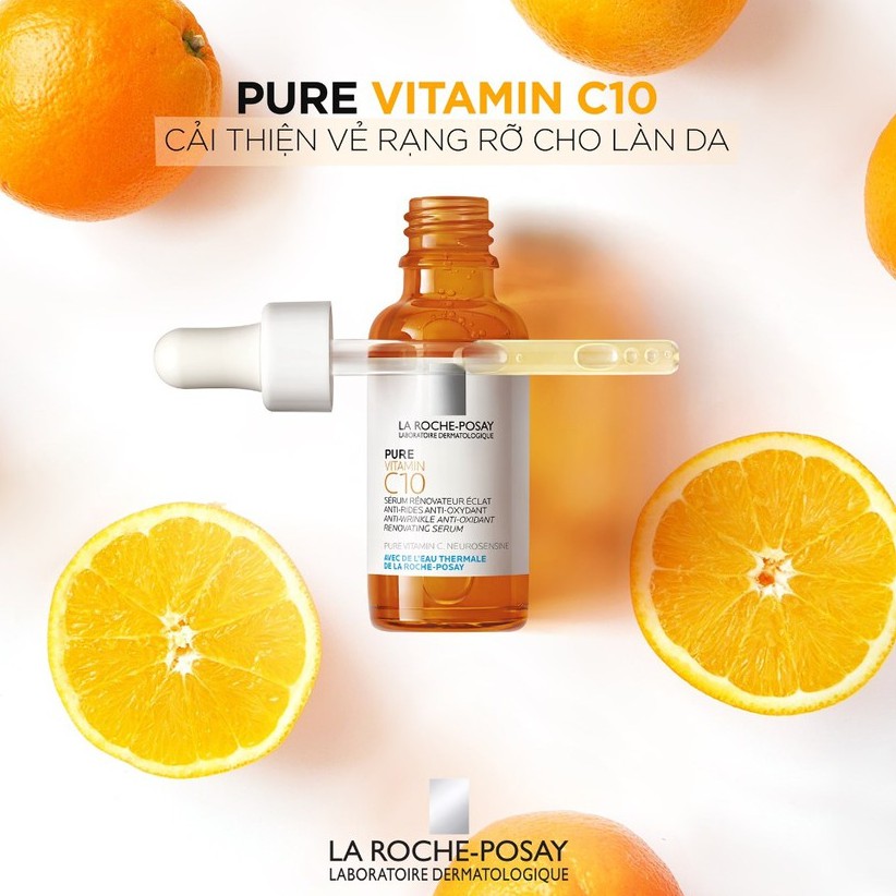 La Roche-Posay Pure Vitamin C10 - Serum C Nguyên Chất Cho Da Nhạy Cảm 30ml