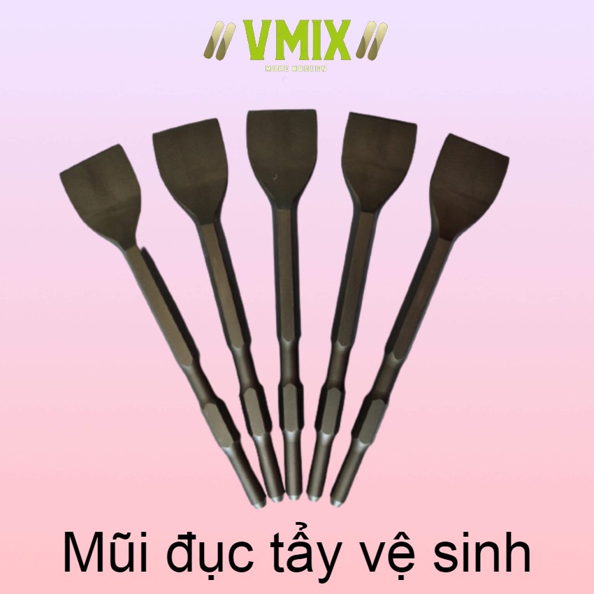 Mũi đục dẹt 17mm dùng để vệ sinh bề mặt bê tông để chống thấm ,đục gạch sàn dễ thi công
