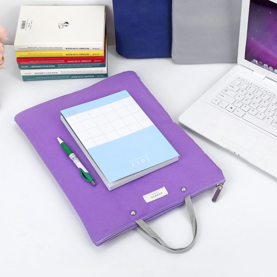 HCM - Túi vải 38cm đựng macbook laptop tài liệu sách vở có xốp đệm chốn | BigBuy360 - bigbuy360.vn