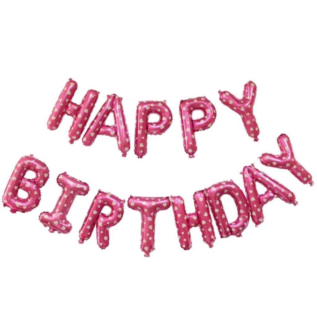trang trí tiệc sinh nhật [FREESHIP❤️] bóng chữ happy birthday