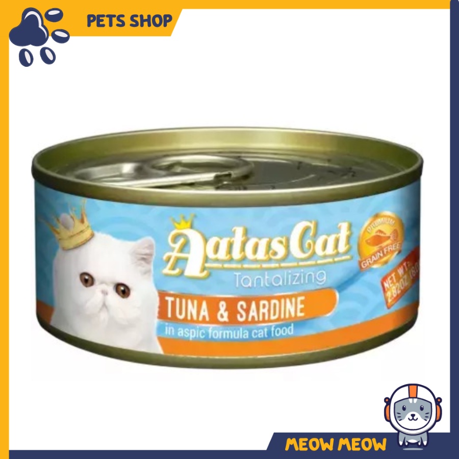 Pate cho mèo AATAS CAT | Lon 80GR | Pate dinh dưỡng cho mèo.