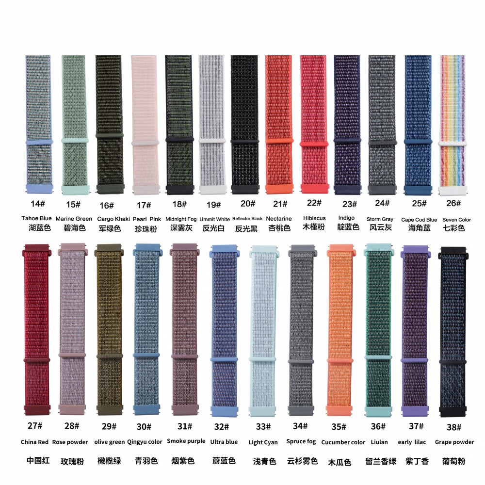 Dây đeo đồng hồ thông minh bằng nylon 20mm cho for Xiaomi Huami Amazfit Bip 1S U