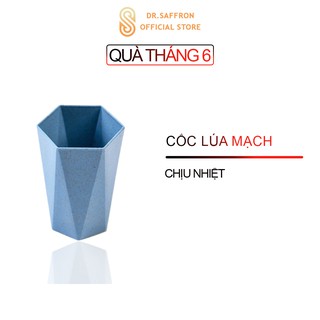 Quà tặng Cốc dung tích 300ML chất liệu nhựa lúa mạch hình lục giác