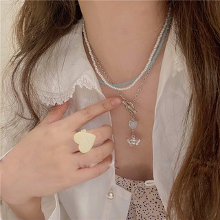 Vòng cổ layer hạt nhựa thiên thần