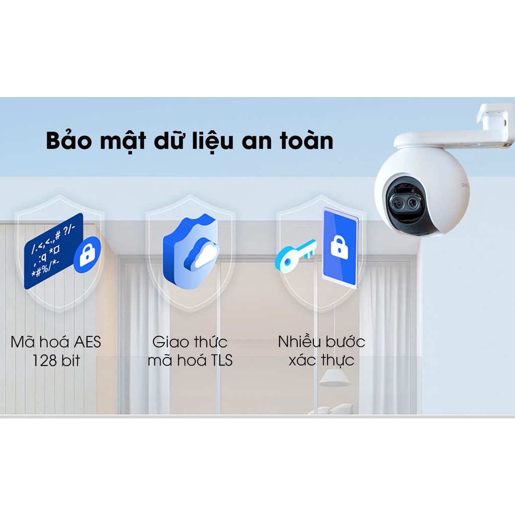 [NPP CHÍNH HÃNG] Camera IP Wifi EZVIZ C8PF 2MP - Ống Kính Kép Thông Minh, Xoay 360 độ, Đàm Thoại 2 Chiều, BH 2 Năm