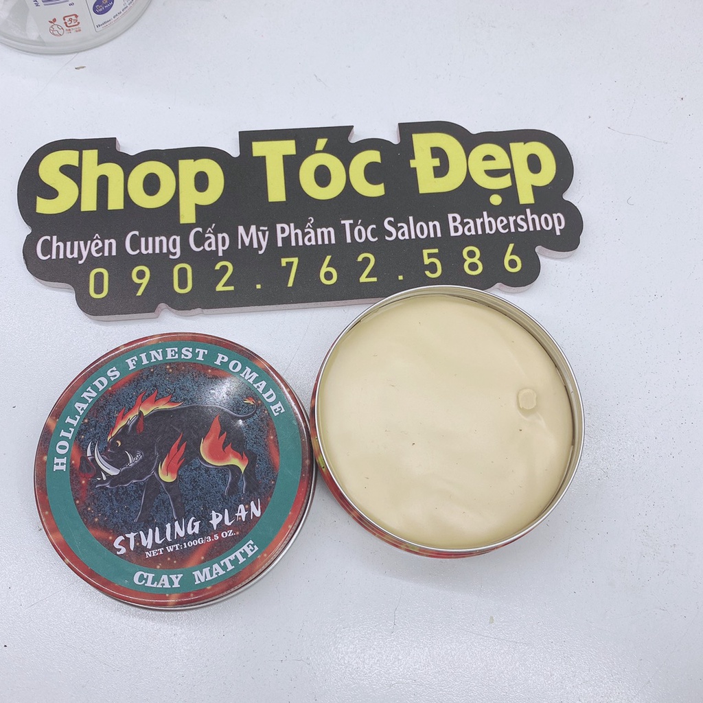 Sáp Vuốt Tóc Tạo Kiểu Tóc Nam Styling Plan (Lợn Rừng) 100g