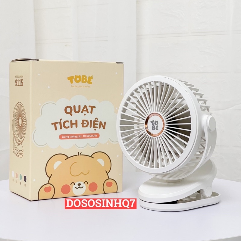 Quạt kẹp đa năng ToBé / SaSa, quạt kẹp xe đẩy, nôi cũi, ô tô