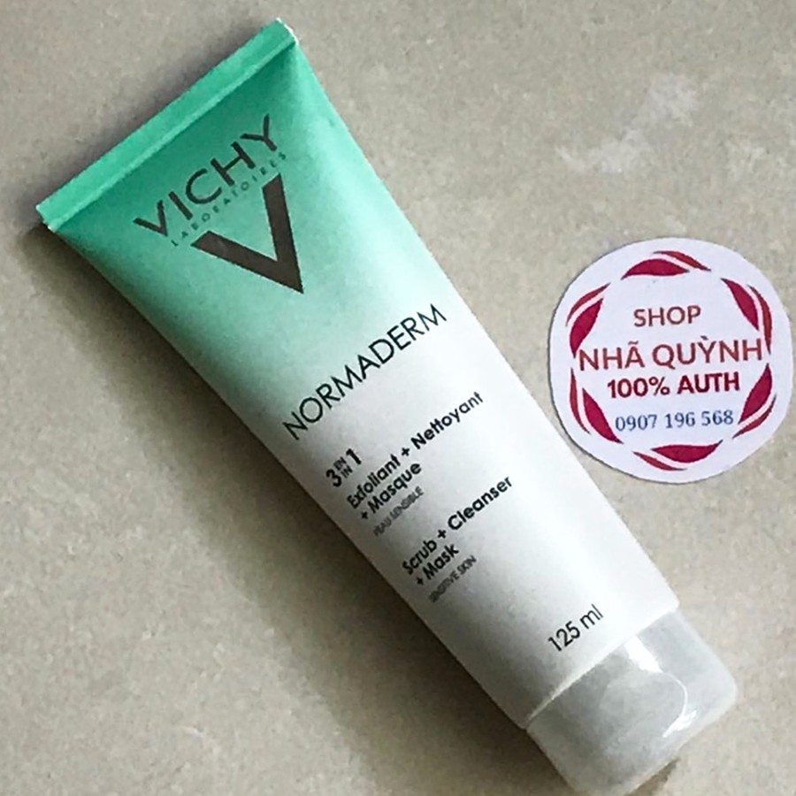 Vichy 3in1 tẩy tế bào chết + rửa mặt + mặt nạ