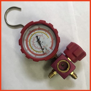 Đồng hồ nạp gas lạnh đơn Value VMG-1-S-L ( Áp Cao_màu đỏ )