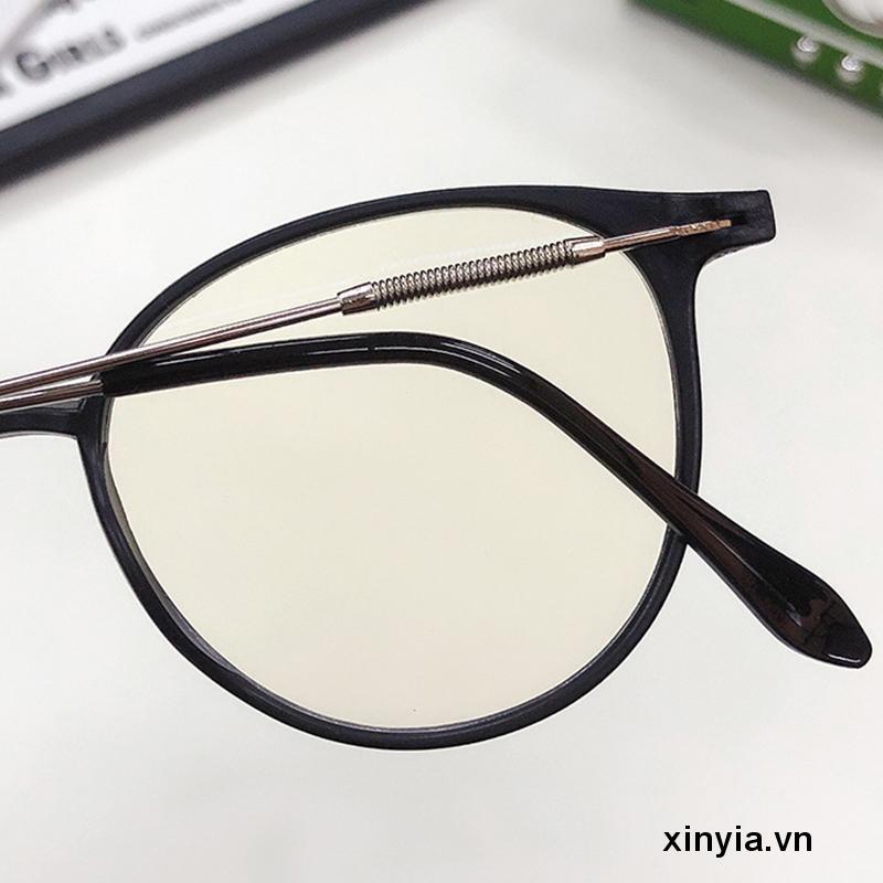 Mắt Kính Gọng Tròn Chống Ánh Sáng Xanh Thời Trang Hàn Quốc Cho Nam Nữ