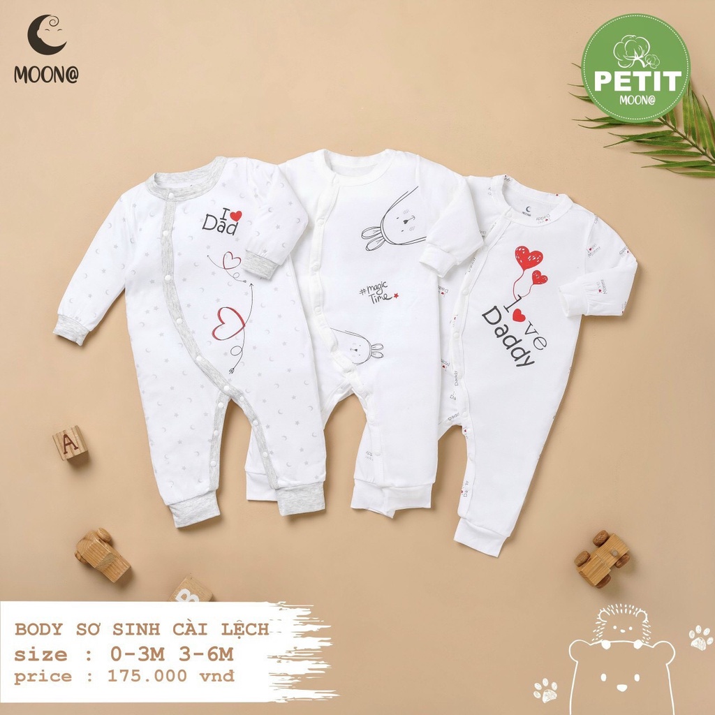 BODY DÀI TAY CÀI GIỮA CHẤT SỢI TRE HÃNG MOON@, MOMMABABY