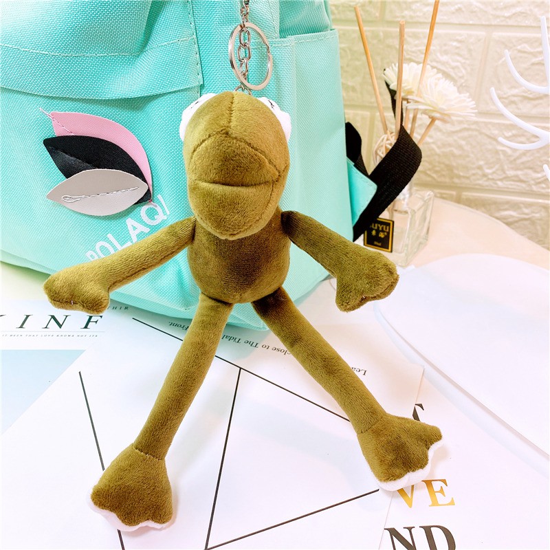Móc khóa cute treo balo treo túi, móc khóa đẹp dễ thương hình ếch PK02