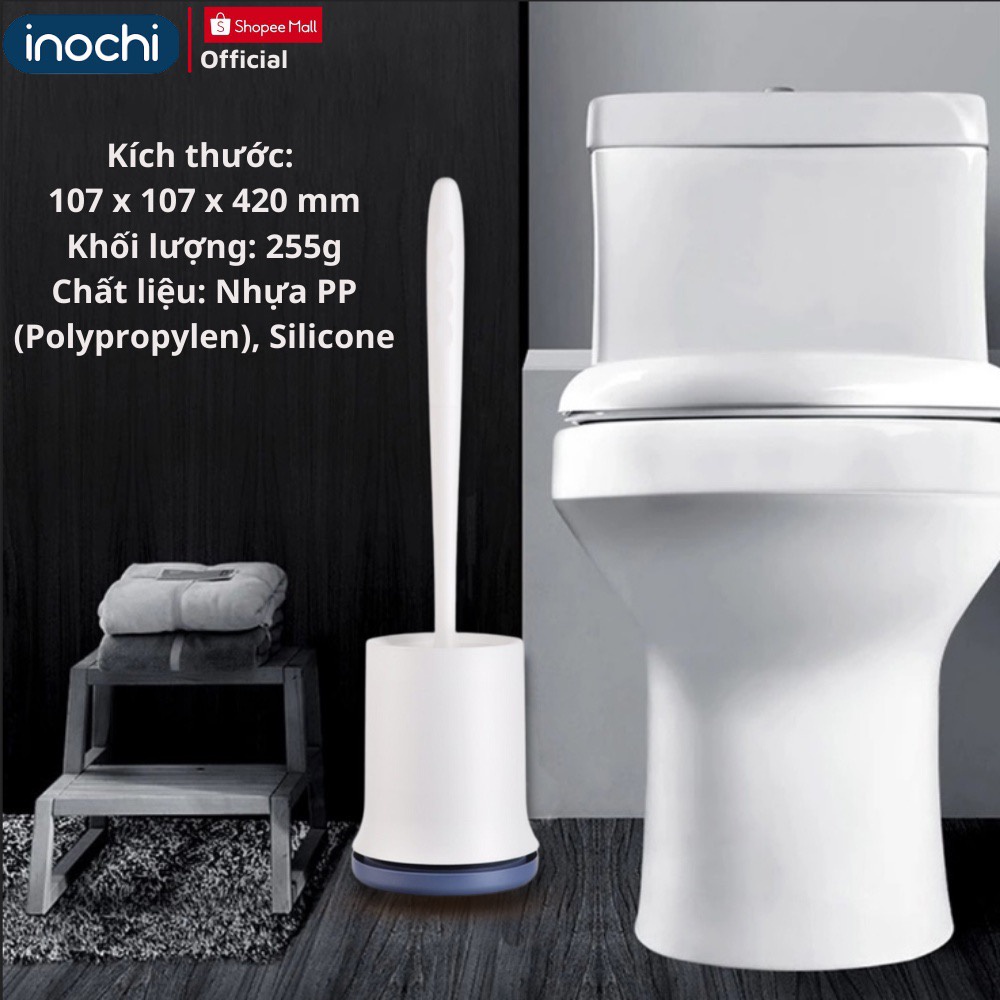 Chổi cọ toilet đầu silicon Kirei Inochi