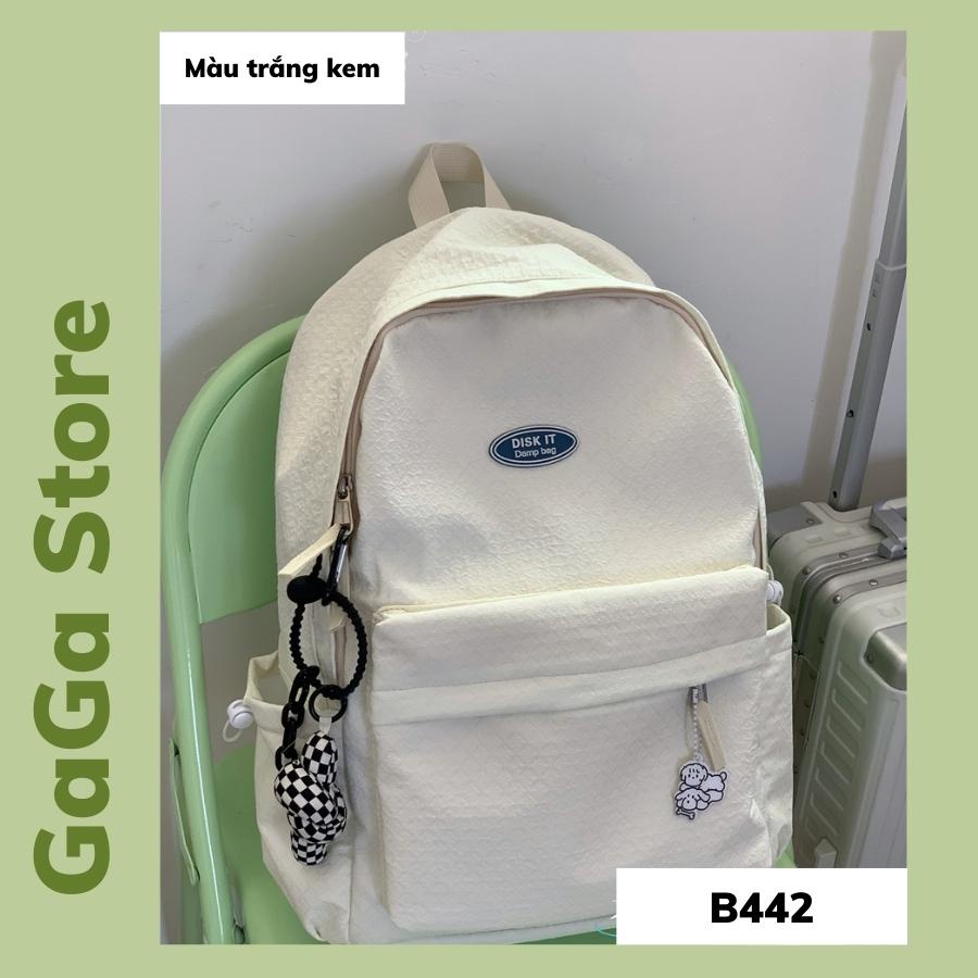 Balo đi học nữ basic trơn ulzzang hàn quốc, cặp sách học sinh đẹp giá rẻ B442 gaga store