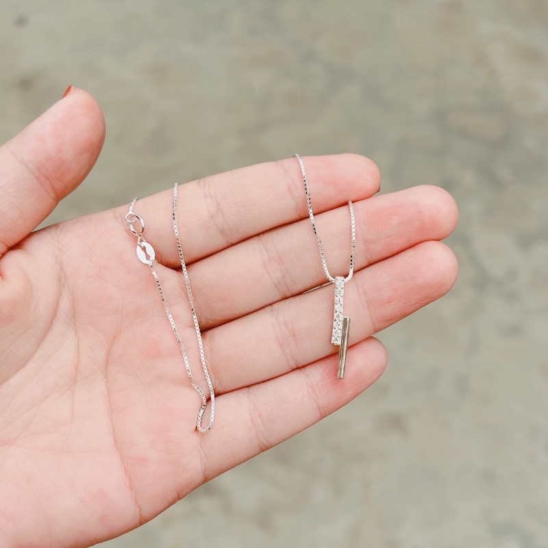 Dây chuyền bạc nữ DaLiA Jewelry hình tia chớp tình yêu, tình đầu phôi phai