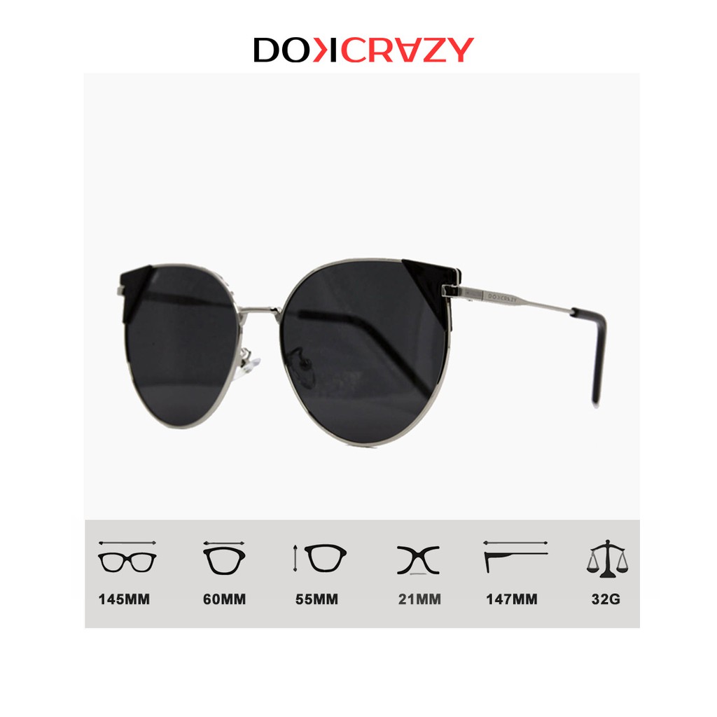 Kính mát nữ mắt mèo cao cấp CAMEDY DOKCRAZY mắt râm phân cực thời trang phong cách Hàn Quốc nữ tính trẻ trung hiện đại | BigBuy360 - bigbuy360.vn