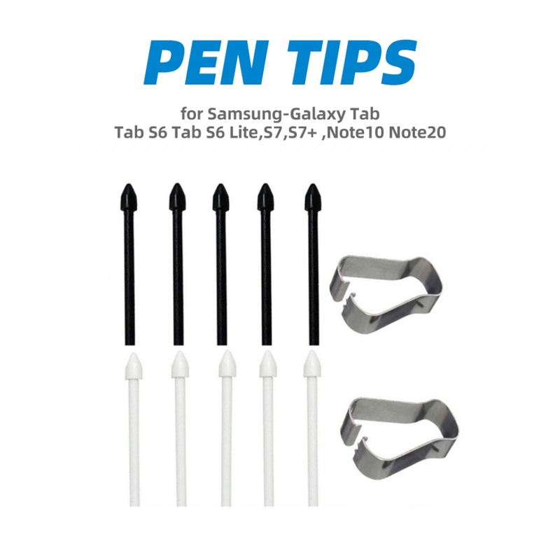 Kẹp và 5 đầu bút cảm ứng ANKNDO cho Samsung-Galaxy Tab S6/ Tab S7 +T970 / T860 T865/ Tab S6 Lite