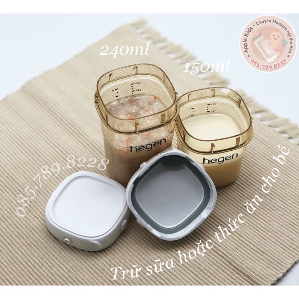 Bình sữa Hegen PPSU Fullbox chính hãng/ Tách set 150ML/240ML/330ML
