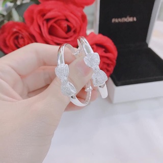 Lắc tay bạc cho bé yêu - vòng tay bạc nơ cho bé từ sơ sinh -5 tuổi