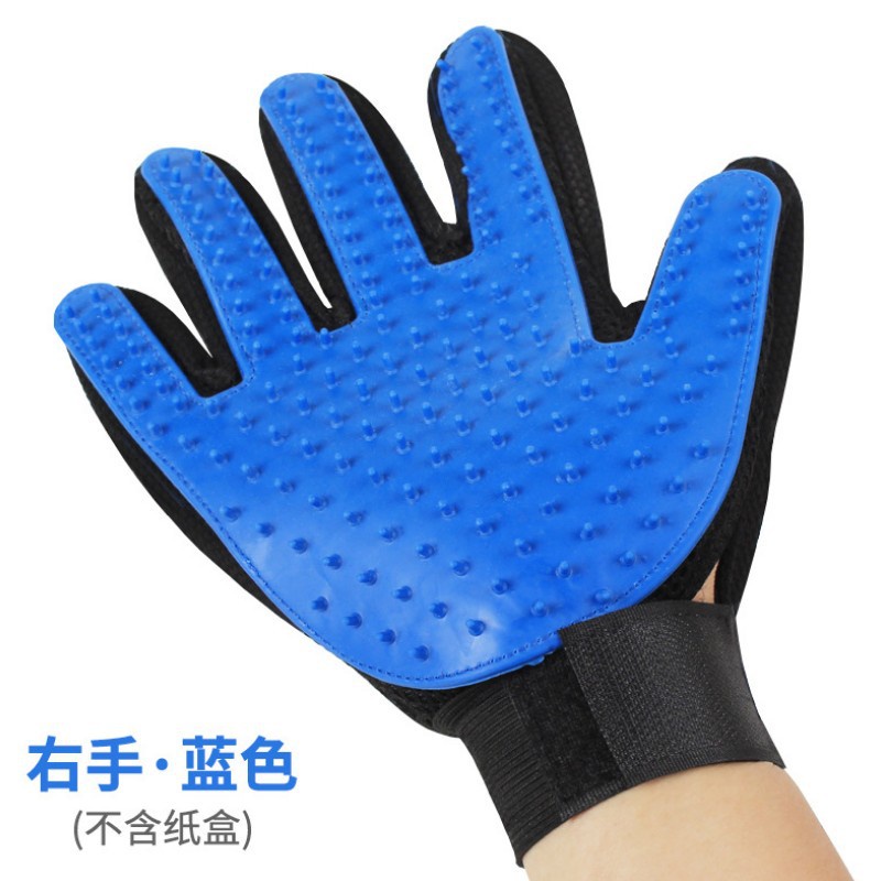 Găng tay lấy lông rụng tắm massage loại bỏ trên 90% lông rụng trên chó mèo nhanh chóng