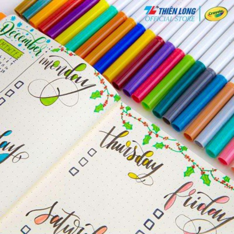 Vỉ bút lông màu Fiber pen 20 màu FB-C03 viết Hán tự,calligraphy...sẵn hàng giao ngay