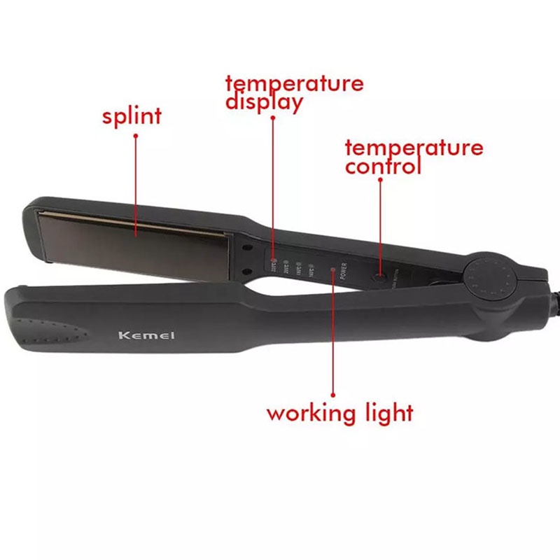 Máy Là Duỗi Thẳng Tóc 4 Mức Nhiệt KEMEI 329-Dụng Cụ Tạo Kiểu, Là Thẳng Tóc, Nóng Nhanh, Làm Đẹp Tạo Kiểu Tóc Tại Nhà