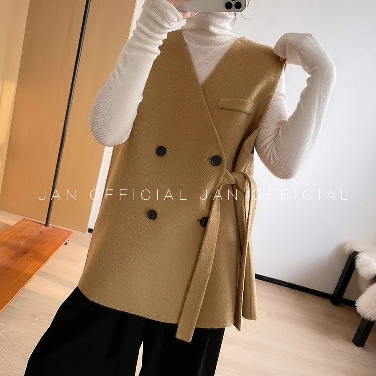 Áo khoác không tay dáng rộng thiết kế mới thời trang theo phong cách hàn quốc dành cho nữ