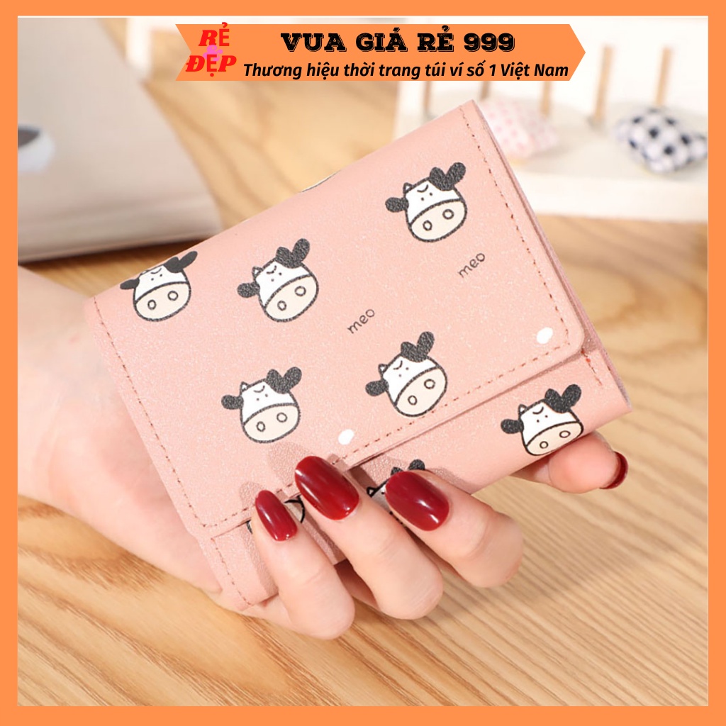 Ví nữ đẹp giá rẻ ngắn cầm tay mini nhỏ gọn dễ thương cute nhiều ngăn bỏ túi thời trang cao cấp VN11