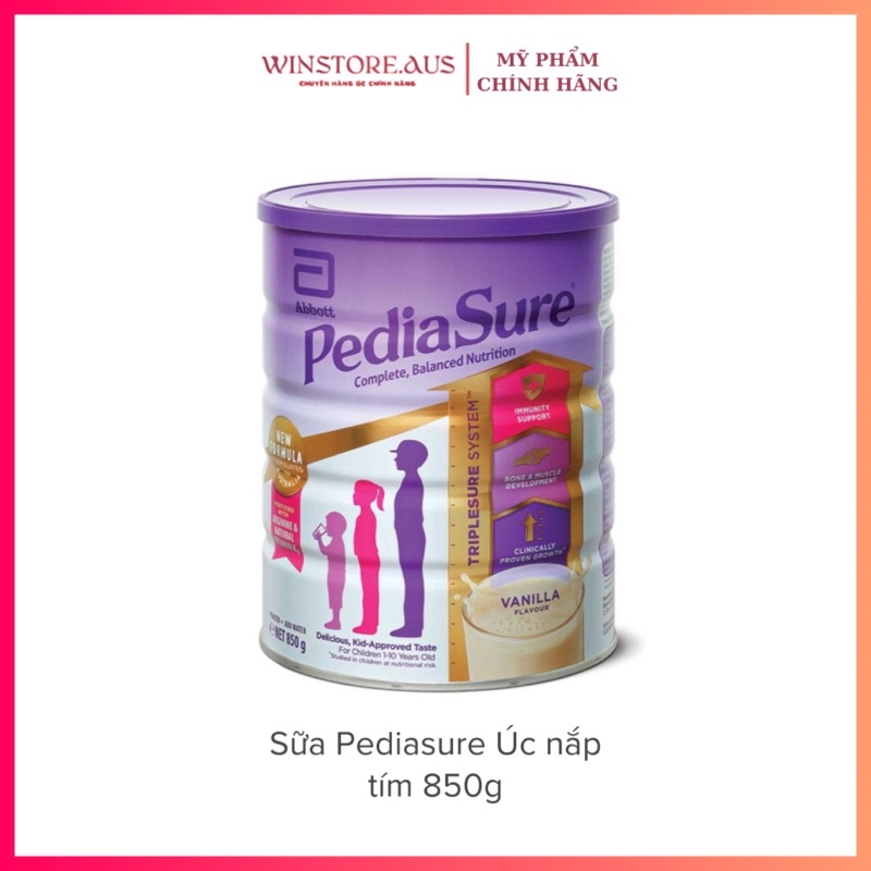 Sữa Pediasure Úc nắp tím 850g