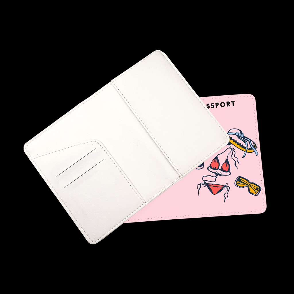 Bao Da Passport Du Lịch ĐI BIỂN DỄ THƯƠNG - Ví Đựng Hộ Chiếu Đơn Giản Xinh Xắn - Passport Cover Holder SIMPLE - LT037