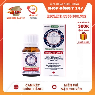 ✅ [CHÍNH HÃNG] Men vi sinh 2 chủng BioAmicus Probiotic Drops 👍[Freeship] ❤️