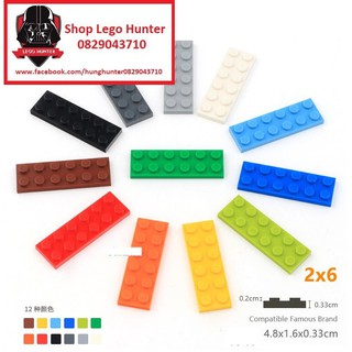 Lego part 3795 Moc : combo 10 miếng 2 x 6 plate màu tùy chọn