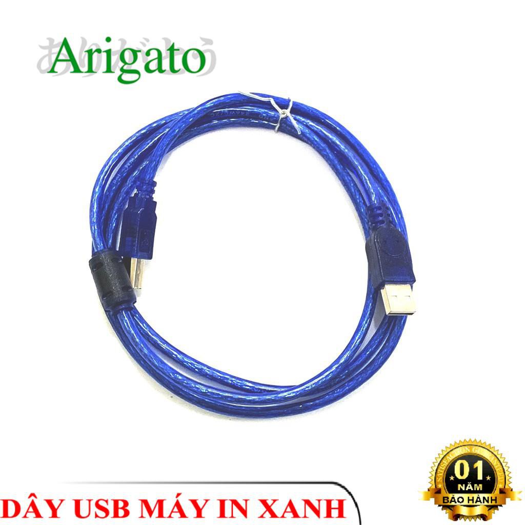 Dây USB Máy In 10m Xanh ARIGATO Đảm Bảo Chất Lượng